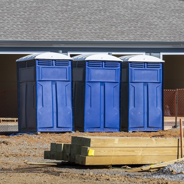 are there any restrictions on where i can place the portable restrooms during my rental period in Harrisonville Missouri